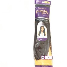 10  Outre Premium Purple Pack 100 Human Hair Yaki Weave Extension Color 4 Brown