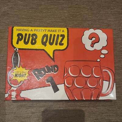 PUB QUIZ GAME   HAVING A PARTY MAKE IT A PUB QUIZ GAME ROUND 1.  Contents Sealed