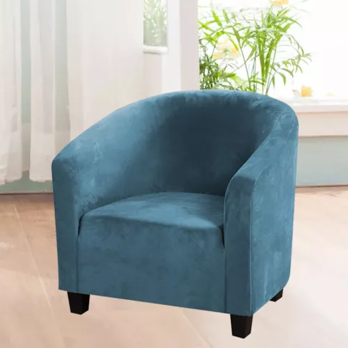 Club Chair Cover Stretch Armchair Slipcover Bar Living Room Tub Protector Cover - Picture 19 of 71