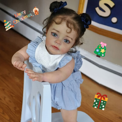 24'' Real Reborn Baby Doll Suesue Vinyl Lifelike Toddler Girl Handmade Kids Gift