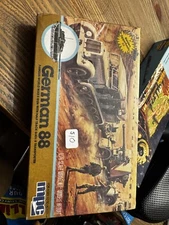 MPC Kit #1-6202:(1982 vintage) 1/76 Scale German 88 WWII Gun W/Half Track & Crew