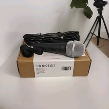 Amazon Basics Dynamic Vocal Microphone Cardioid XLR Black Silver