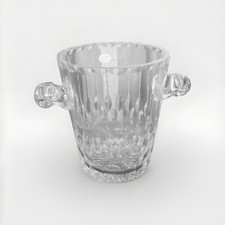 SEAU A CHAMPAGNE CRISTAL DE LORRAINE Ht: 25.5cm GRAND DUC ARTISANAT taillé Main