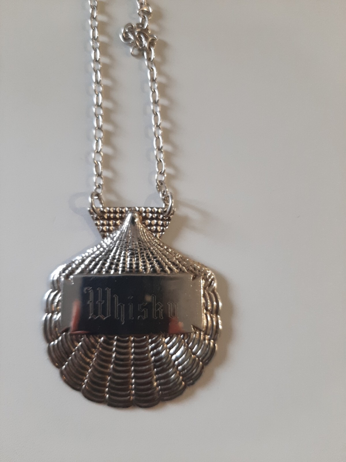 Silver Shell Shaped Whisky And Brandy Decanter Labels eBay