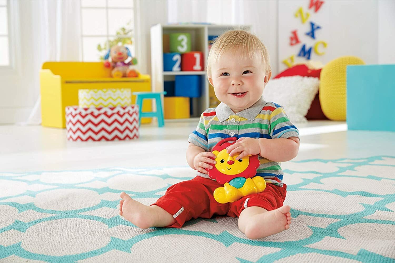 Tapis d'éveil Fisher-Price Amis de la Jungle 3-en-1 pour stimuler bébé sur le ventre
