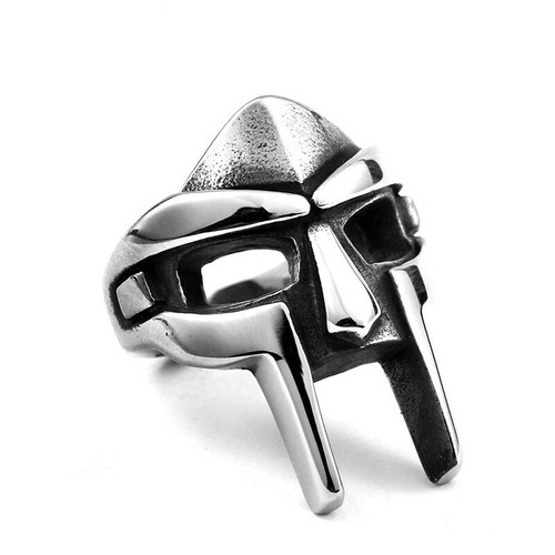 Size 7-14 Style Stainless Steel Fashion Gladiator MF DOOM Mask Ring Stainless - Picture 15 of 16