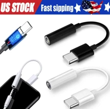 USB-C Type C to 3.5mm AUX Headphone Jack Adapter Lot For iPhone 16/Android Phone