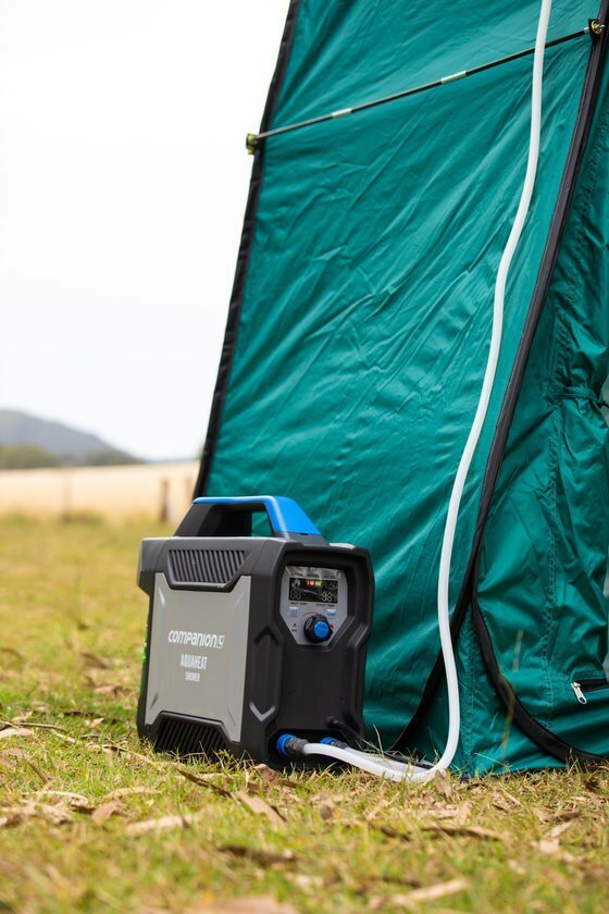 Companion AquaHeat Lithium Gas Hot Water Shower System Camping