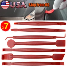 7X Scraper Film Vinyl Wrap Decal Felt Edge Squeegee Kit Application Car Tools US