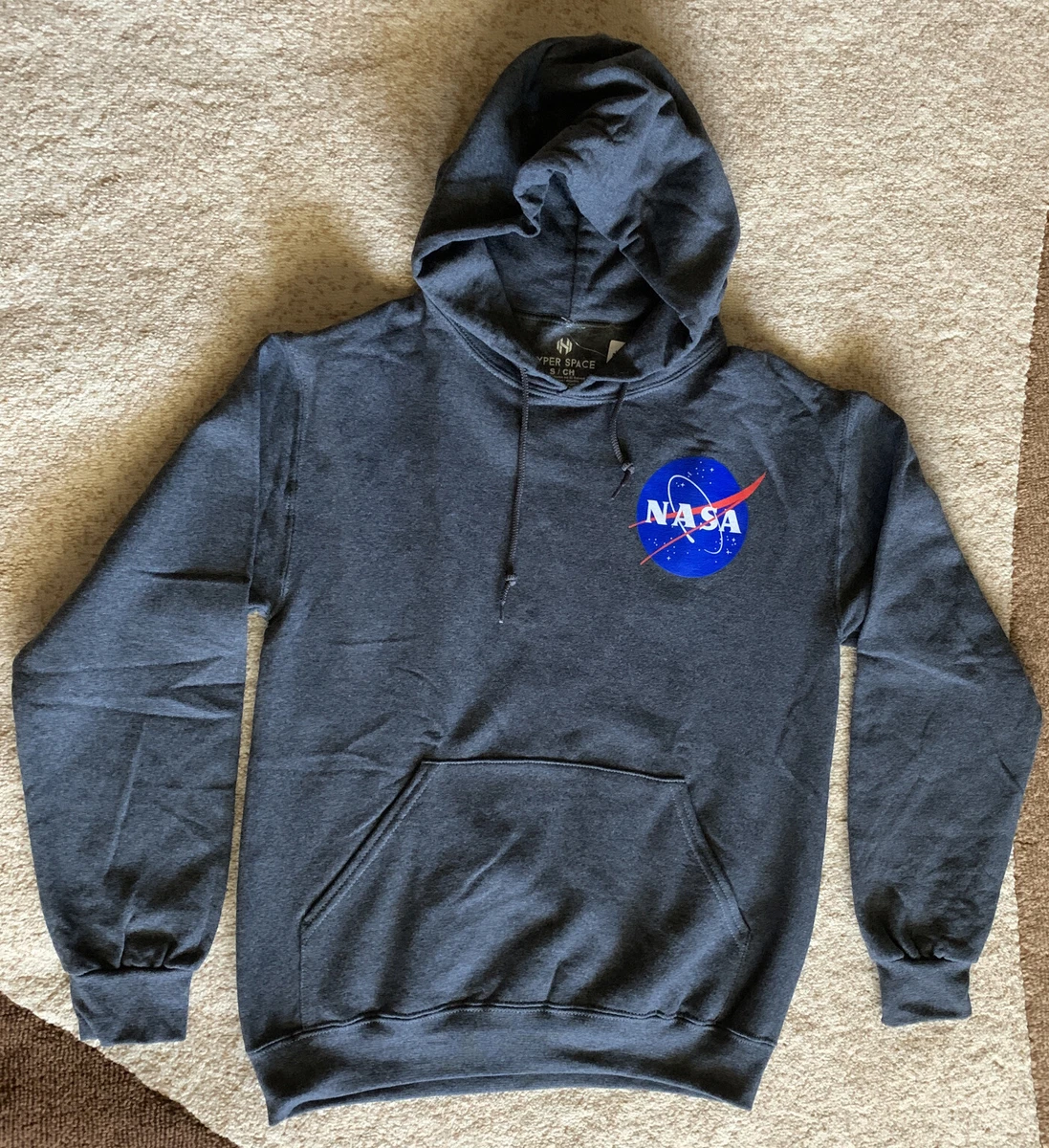 Hyper Space NASA Graphic Pullover Hoodie Sweatshirt Unisex Men s