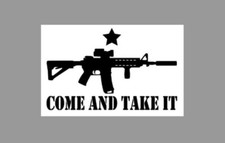 Come And Take It Ar-15 Die Cut Glossy Vinyl Sticker