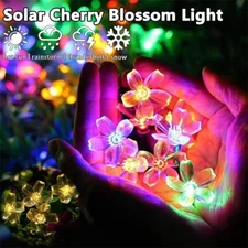300 LED Solar Flower String Fairy Garden Lights Outdoor Decor Waterproof Light