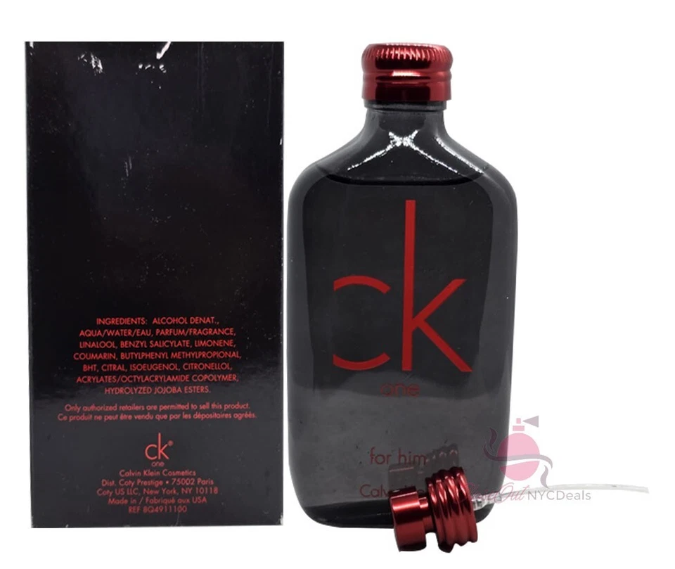CK One Red Edition for Him por Calvin Klein 3,4 oz / 100 ml EDT spray para hombres Foto 4 de 4