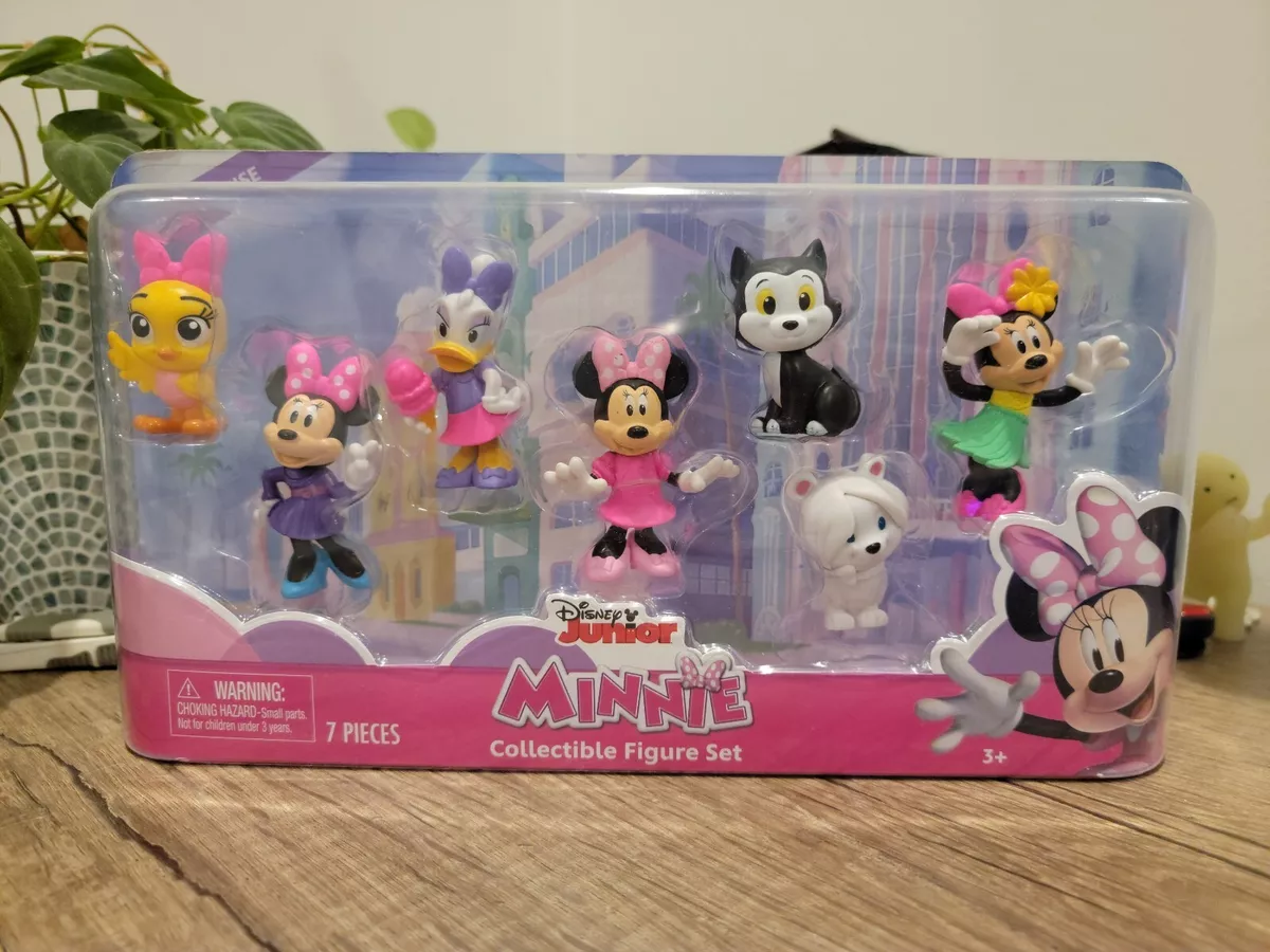 Disney Junior Minnie Mouse 7-Piece Collectible Figure Set, Kids Toys for  Ages 3 up 