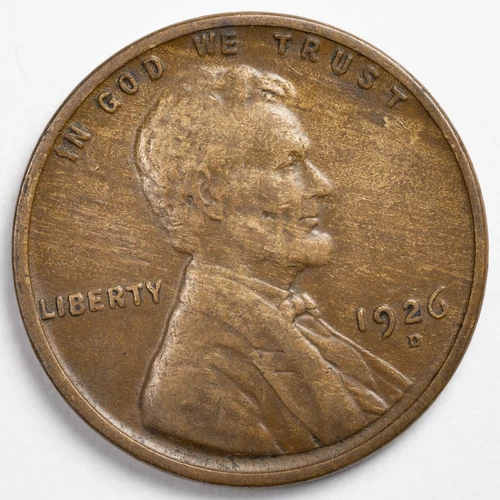 1926-D Lincoln Wheat Penny Cent Very Fine (VF) - Denver Mint