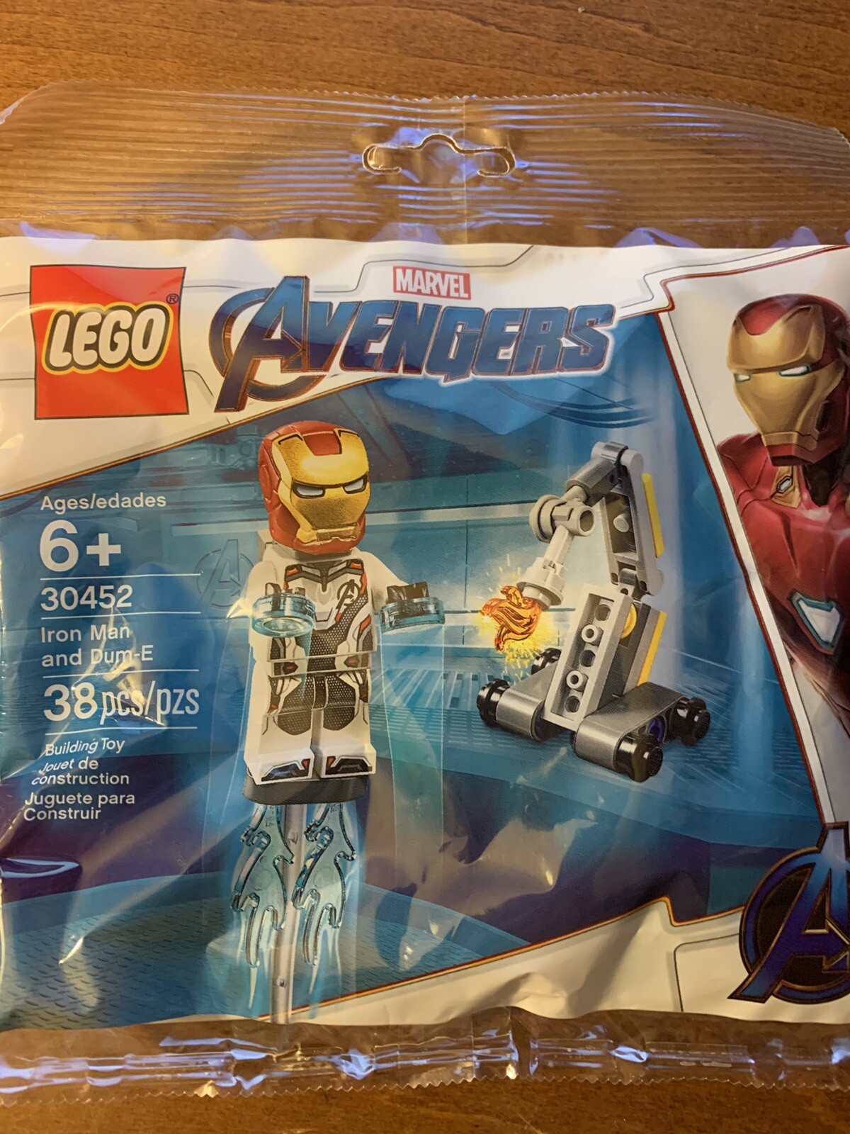 lego iron man and dum e polybag