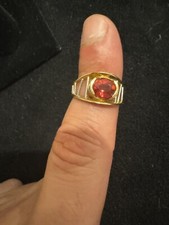 18K Pink Tourmaline Retro Ring