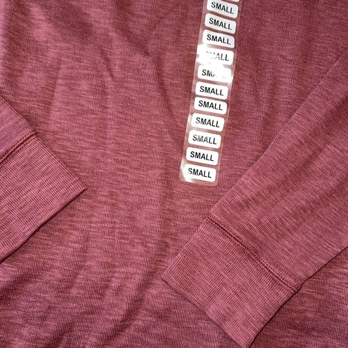 Banana Republic Men's Crew Pullover Waffle Knit Sweatshirt Small Burgundy Red - Picture 2 of 4