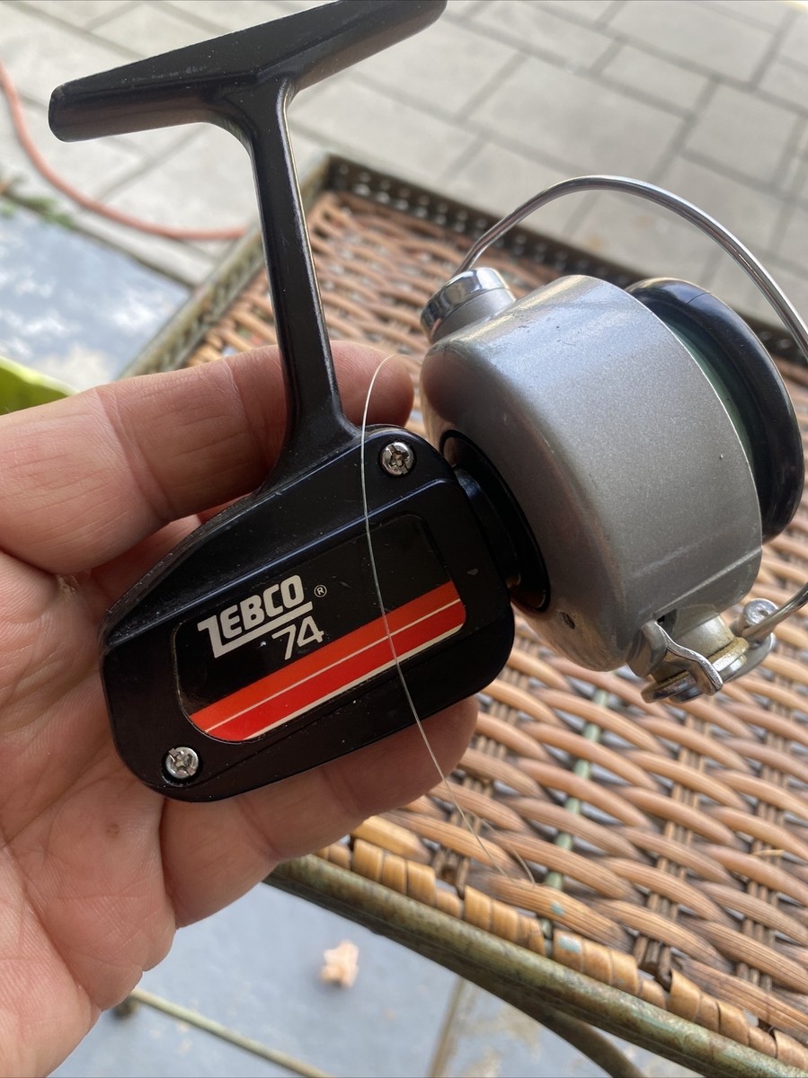 Vintage ZEBCO 74 Spinning Fishing Reel Korea Works Great | eBay