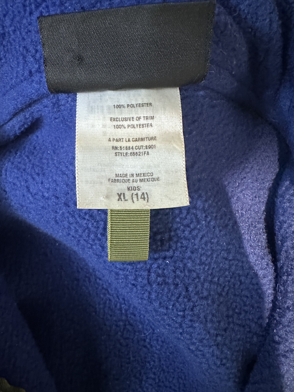 Patagonia Kids Synchilla Marsupial Half Zip Pullover Blue  Size Sz XLarge thumbnail 6