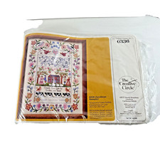 NEW SEALED Creative Circle Jacobean Sampler 0336 Embroidery Kit 1984