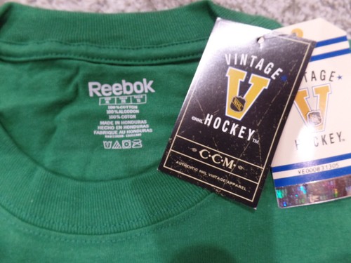 Hartford Whalers Throwback Logo Reebok Throwback Kelly grün Shirt neu Etikett - Bild 3 von 3