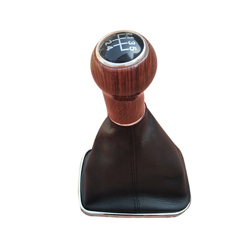 Mahogany 5 Speed Gear Shift Knob For VW Bora Golf MK4 Jetta - Picture 3 of 12