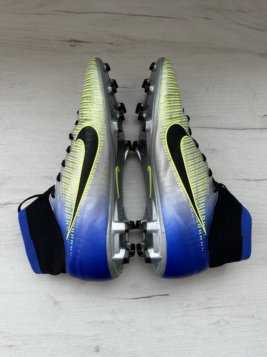 Nike Mercurial Victory VI DF FG Neymar Silver Blue Soccer Cleats US12 UK11 | eBay