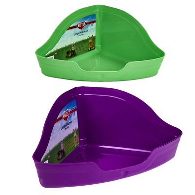 Kaytee High Corner Litter Pan Rabbits Guinea Pigs (Single