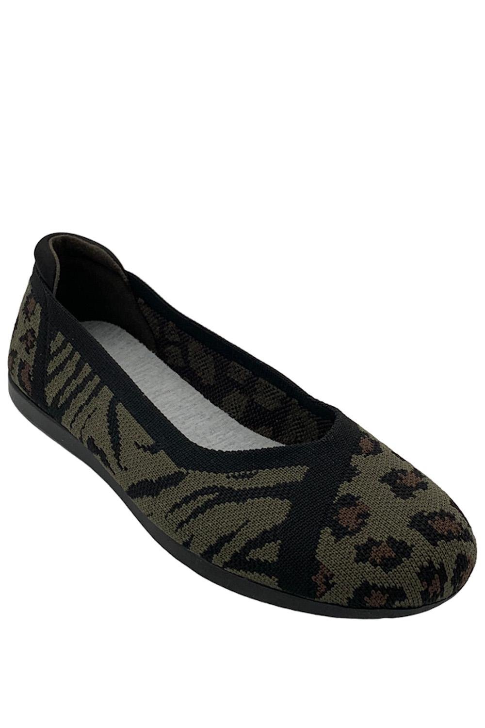 Моющиеся вязаные слипоны CLOUDSTEPPERS от Clarks Carly Wish Olive Multi