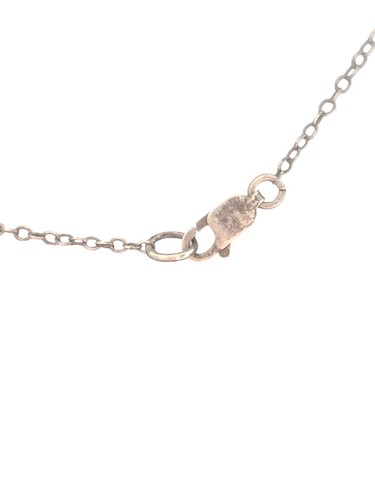 Petite Sterling Silver Station Bear Charm Necklace 16" - Picture 4 of 5
