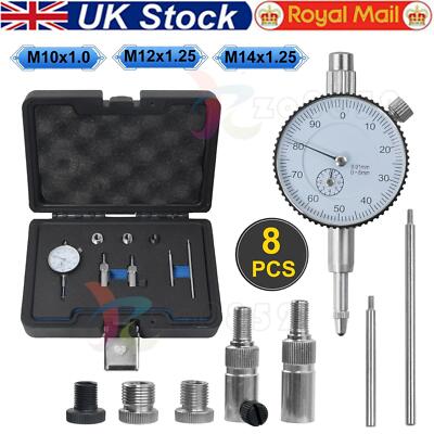 8PC TDC Dial Test Indicator Gauge Motorcycle Ignition Timing Adjustment ...
