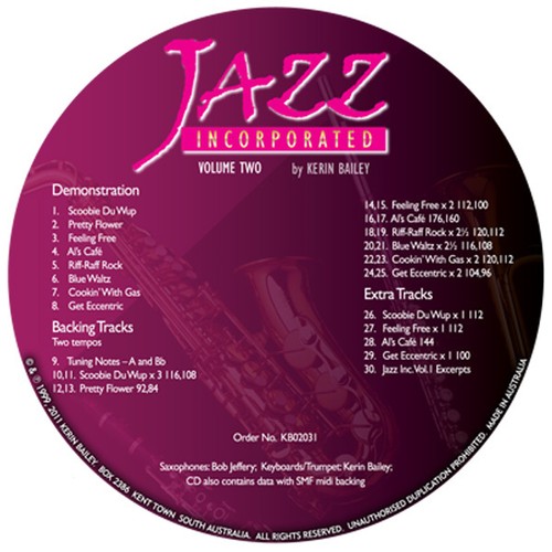 Jazz Incorporated Vol 2 for Trombone Euphonium Book CD Sheet Music Kerin Bailey - Picture 2 of 8