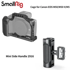 SmallRig Camera Cage for Canon EOS M50/M50 II/M5 2168C+Mini Side Handle 2916