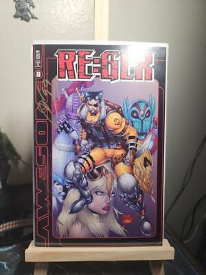 Awesome Comics Re-Gex 0 + 1 + Convention Edition Signed By Liefeld Loeb Batt COA