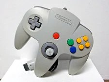 C1218 Nintendo N64 "Regular Grey NUS-005 (B)" Video Game Controller (Untested)