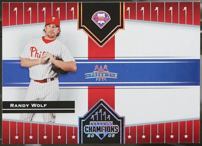 2005 Donruss Champions - Impressions Baseball Randy Wolf #385 NM
