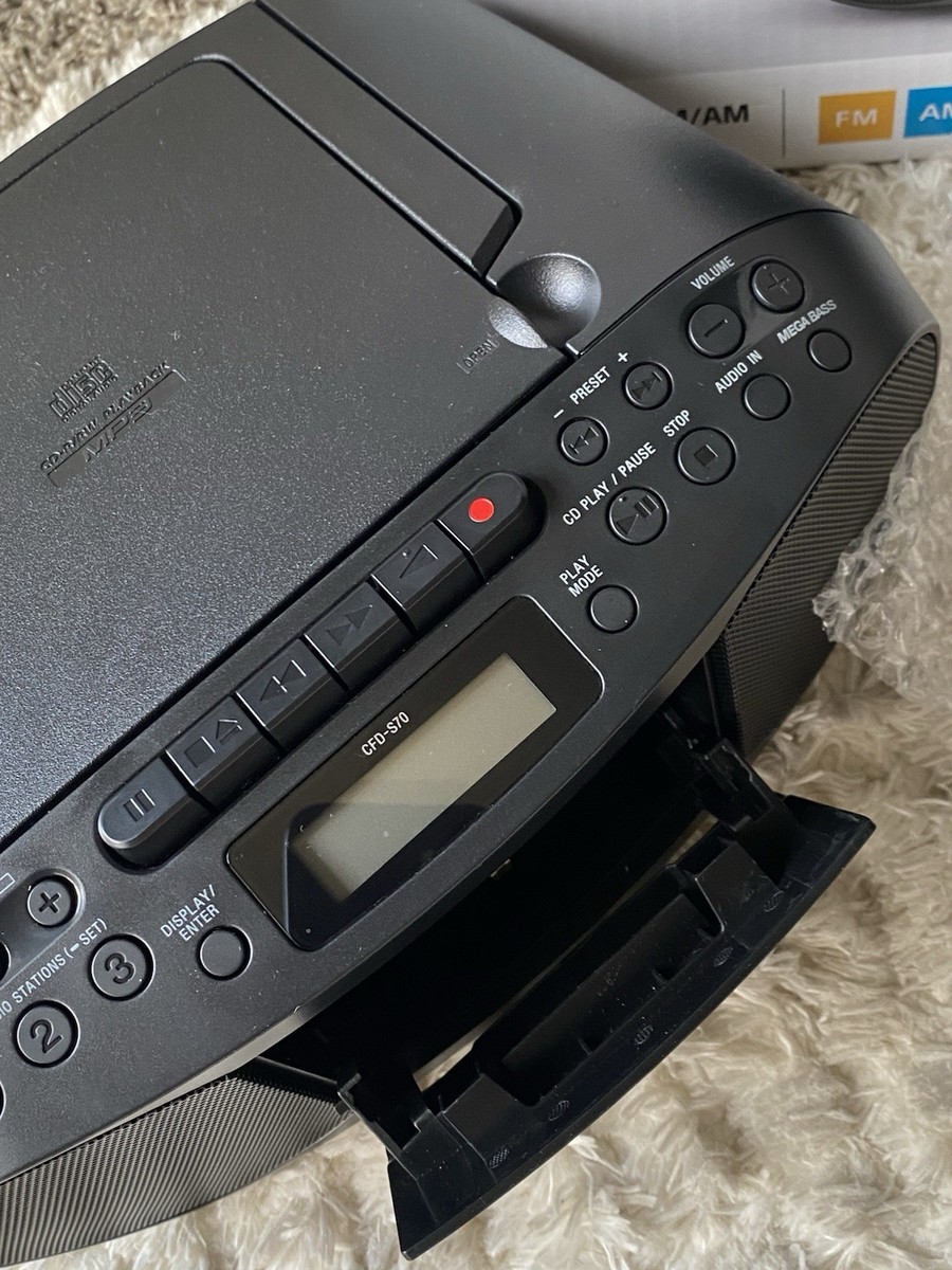 Sony CFD-S70 Portable Boombox CD Player Radio Stereo Cassette | eBay