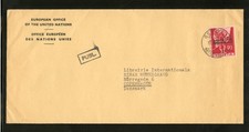 SCHWEIZ ONU/UNO Nr.13 BRIEF GENEVE 17.11.1951 - DÄNEMARK !!! (975476)