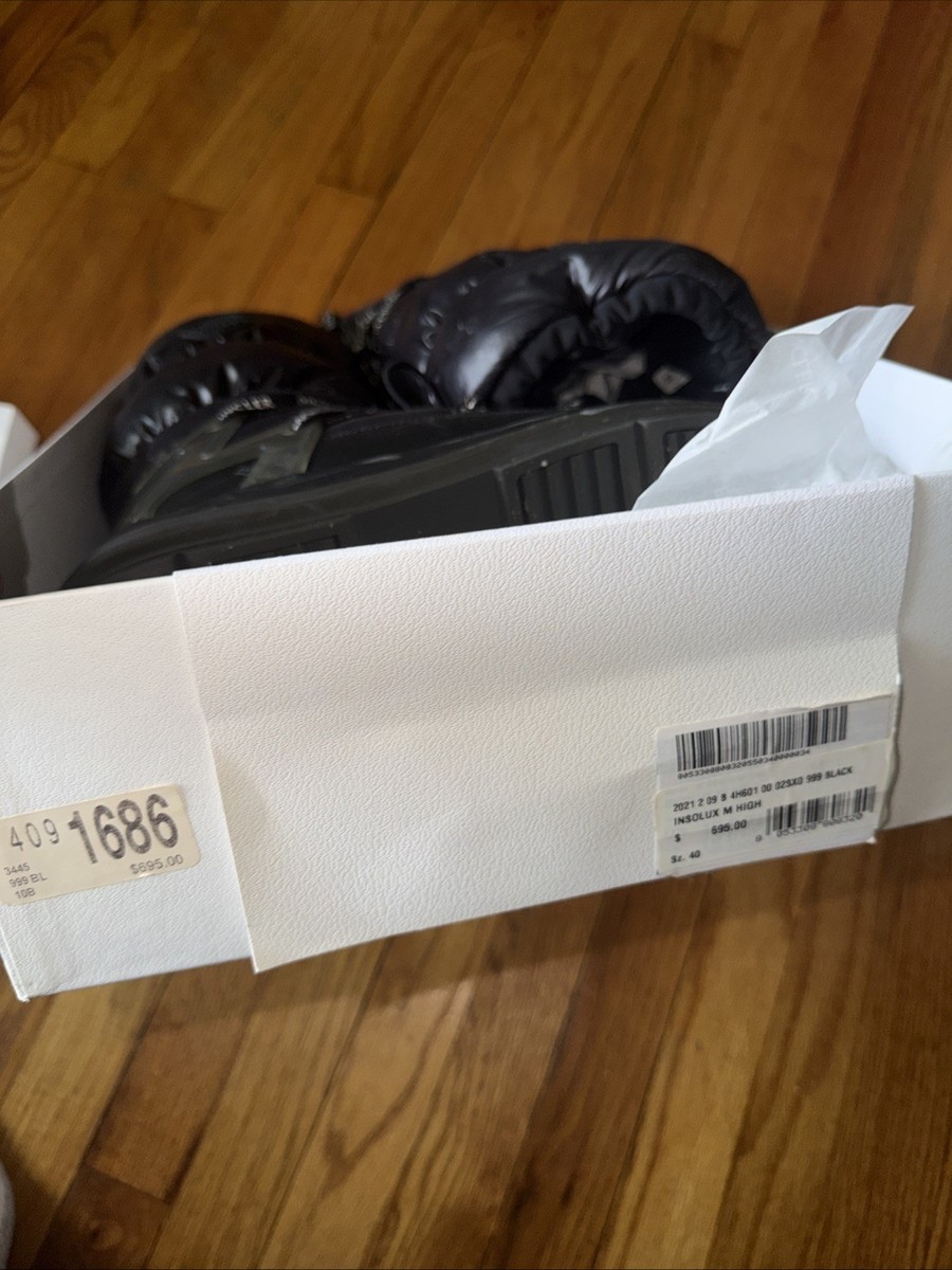 Moncler Black High Snow Boots View 2