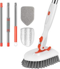 Tile Tub Scrubber Brush 3-in-1 Shower Scrubber with Long Handle  with 3
