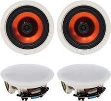 Herdio 4 Inch 480 Watts Ceiling Speakers 4 Pack Flush Mount Home Theater System