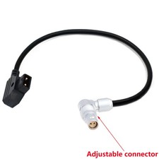 Adjustable Right Angle 2 Pin Female D-tap Power Cable for RED Komodo Camera