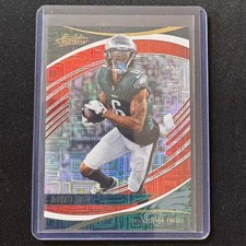 ⚡️XB 2025 PANINI ABSOLUTE FOOTBALL Red Squares /850 DEVONTA SMITH #58