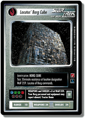 Locutus' Borg Cube - Blaze of Glory - Star Trek CCG 1E