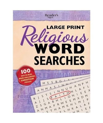 Reader's Digest Large Print Religious Word Search: 100 Easy-To-Read Brain-Challe