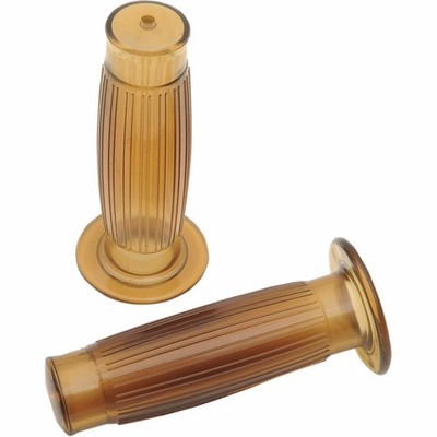 Emgo Cruiser Cushion Grips for 1in. Bar - Golden Oil Motorcycle Street Bike