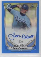 2014 Bowman Draft Chrome Pick Blue Refractor /150 Scott Blewett #BCA-SB Auto d4y