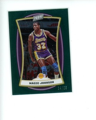 2022-23 Panini Player of the Day Green #57 Magic Johnson #d 4/5