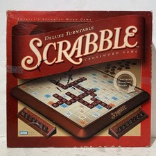 Scrabble Deluxe Turntable Edition Game 2001 P...